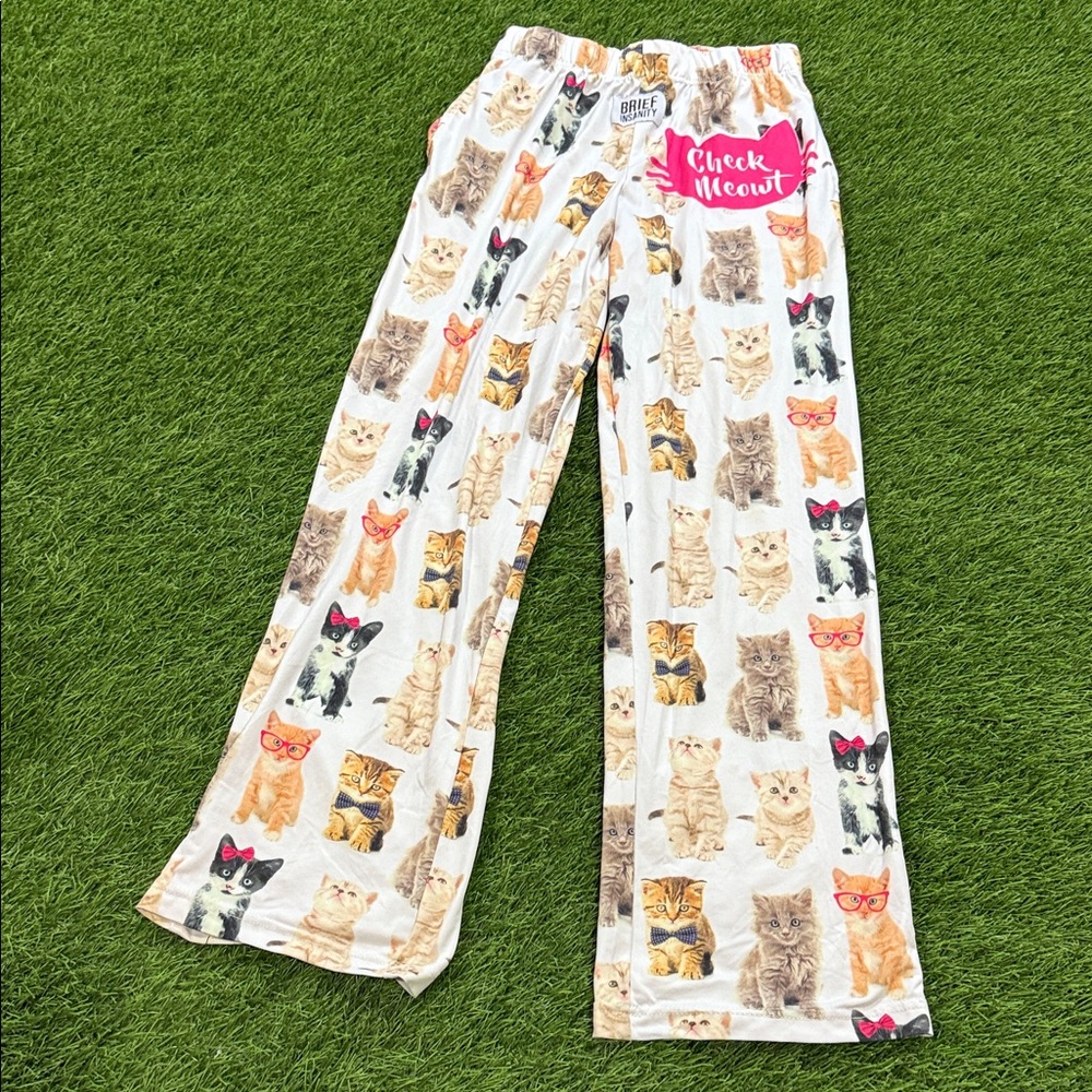 Women’s Brief Insanity “Check Meowt” pajama Lounge Pants